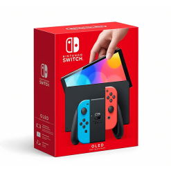 Nintendo Switch C OLED Model w Neon Red & Neon Blue Joy-Con